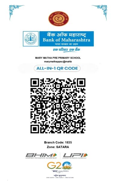 SCAN THIS QR CODE TO REMIT THE SCHOOL FEES FOR PRE-SCHOOL CLASSES
